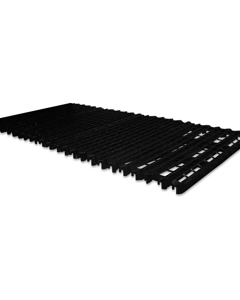 Plastic slat 1K 1200x600   black UV-resistant